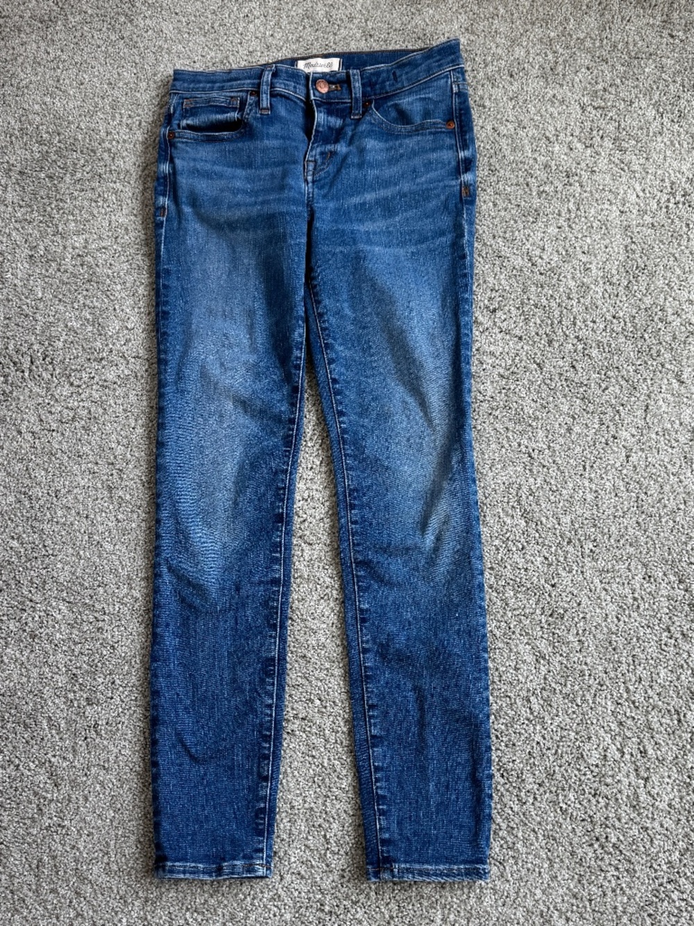 Madewell - 8” Skinny Jeans, Blue, 28” Inseam, Size 28
